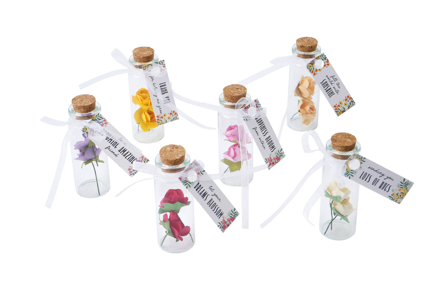 The Flower Market Sentiment Flower Bottles Display