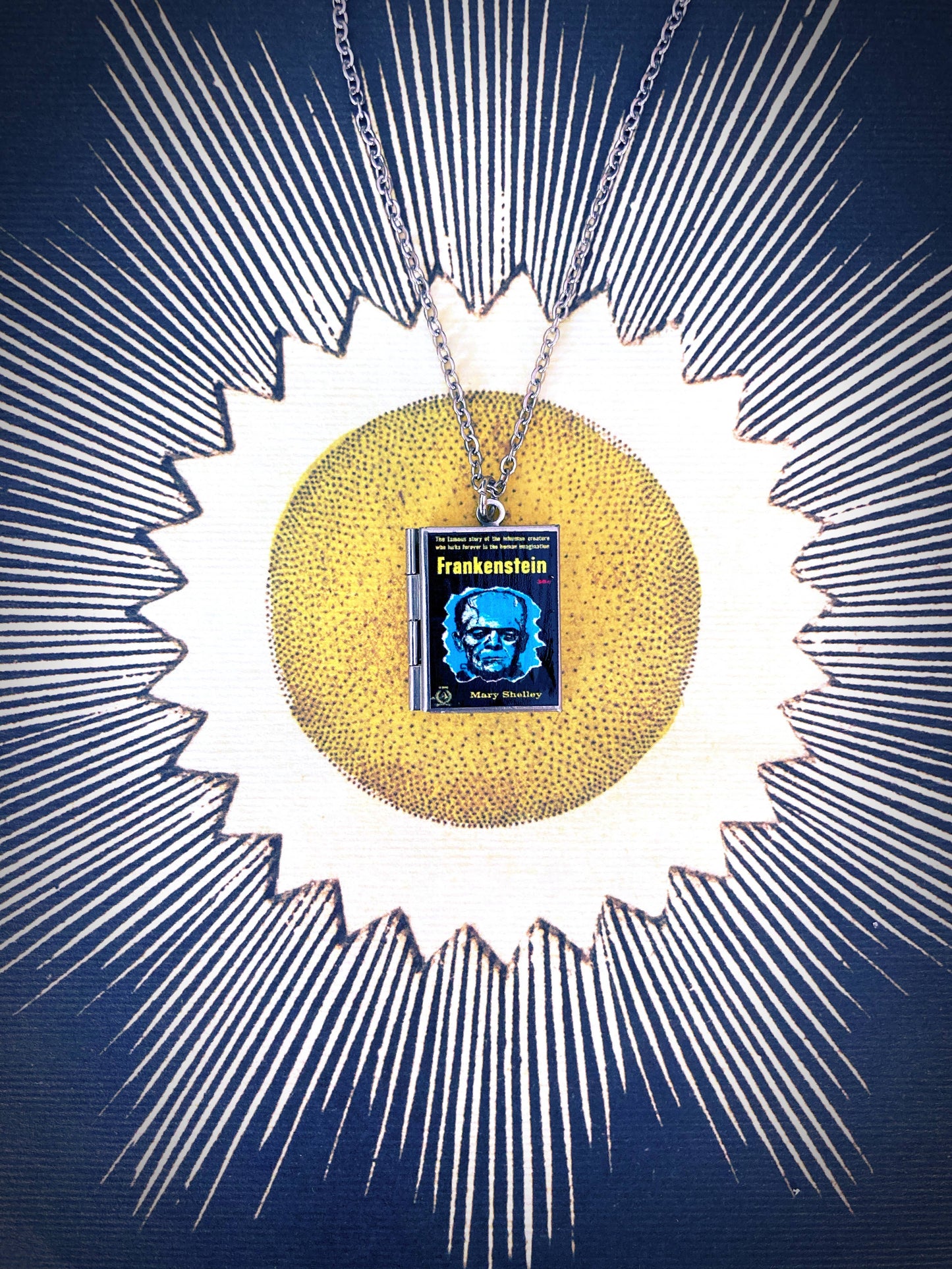 Book Locket Frankenstein