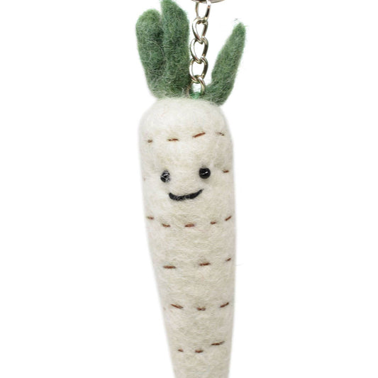 Felt Keychain - Parsnip Felt Keyring