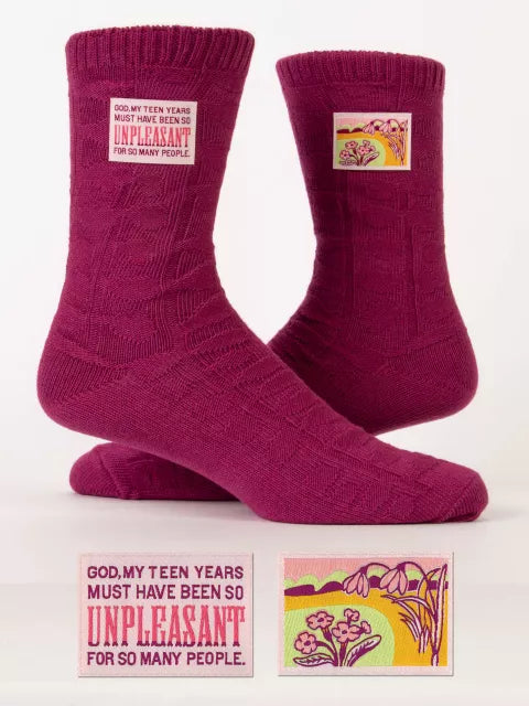 GOD, MY TEEN YEARS MUST HAVE BEEN SO UNPLEASANT FOR SO MANY PEOPLE. TAG SOCKS