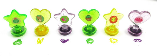 Llamas Rainbow Stackable Crayon with Stamper Topper