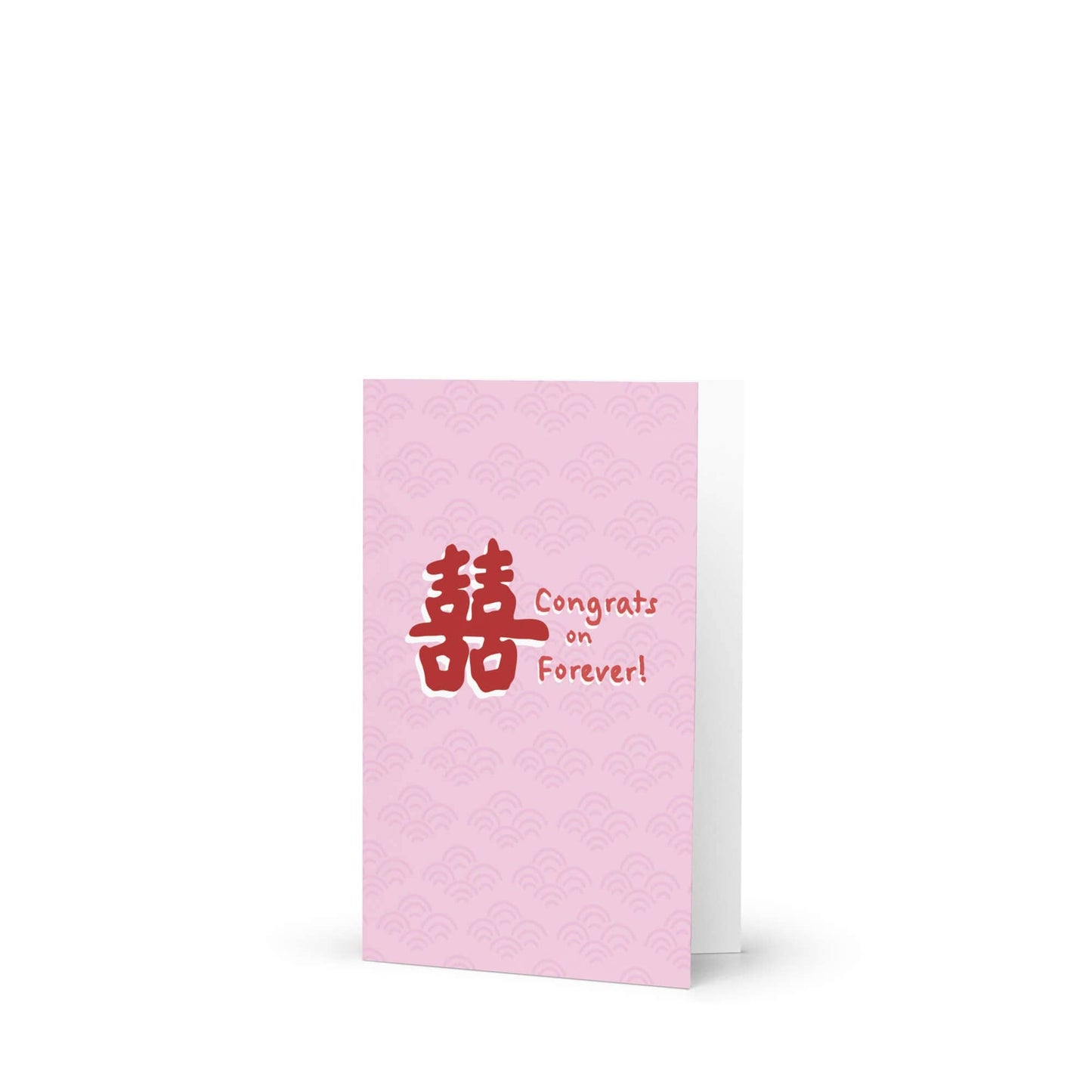 Congrats on Forever! Asian Wedding Cards | Chinese Viet Double Happiness