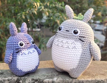 Cute Crochet My Dearest Neighbor Totoro Plushie, Stuffed Toy