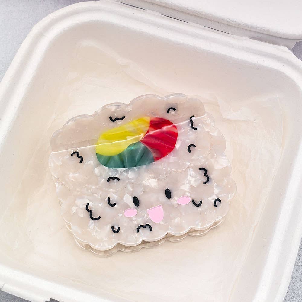 Fun Sushi Series Hair Clip, Octopus Acetate Claw Clip