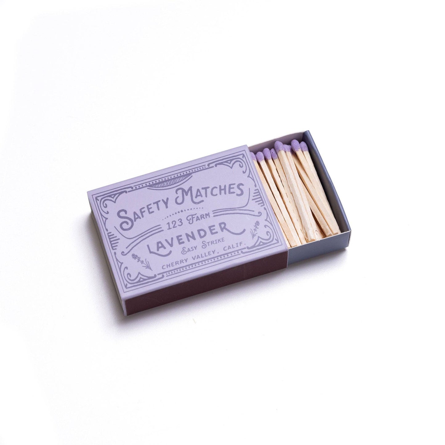 Lavender Matches Boxed Set, 40 Safety Matches