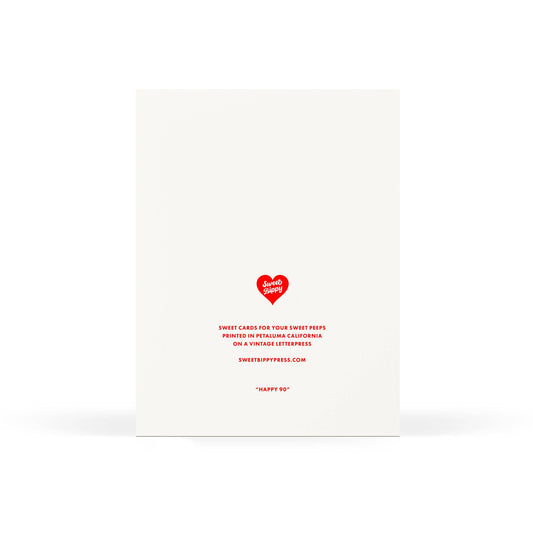 Happy 90 Birthday Card