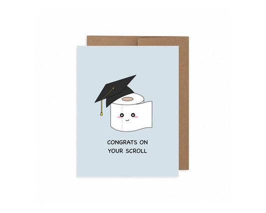 Congrats On Your Scroll Greeting Card