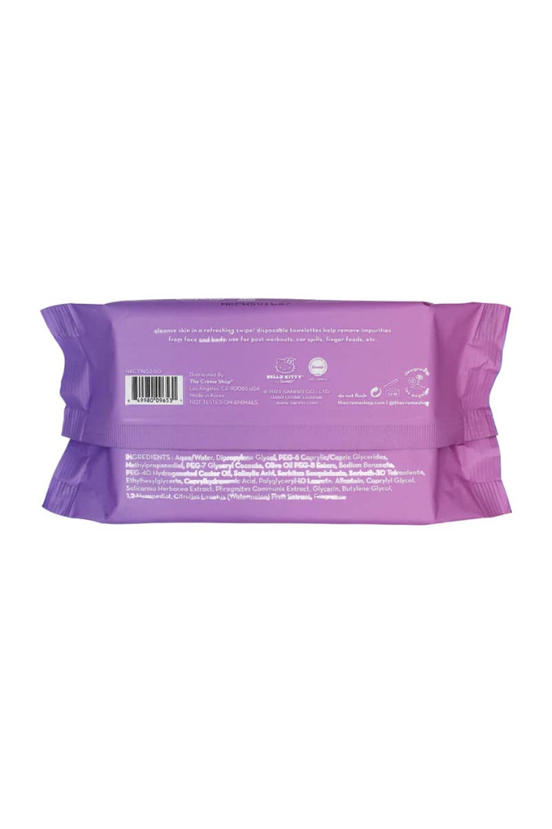 TCS HKCT9653 Hello Kitty 60 Cleansing Towelettes