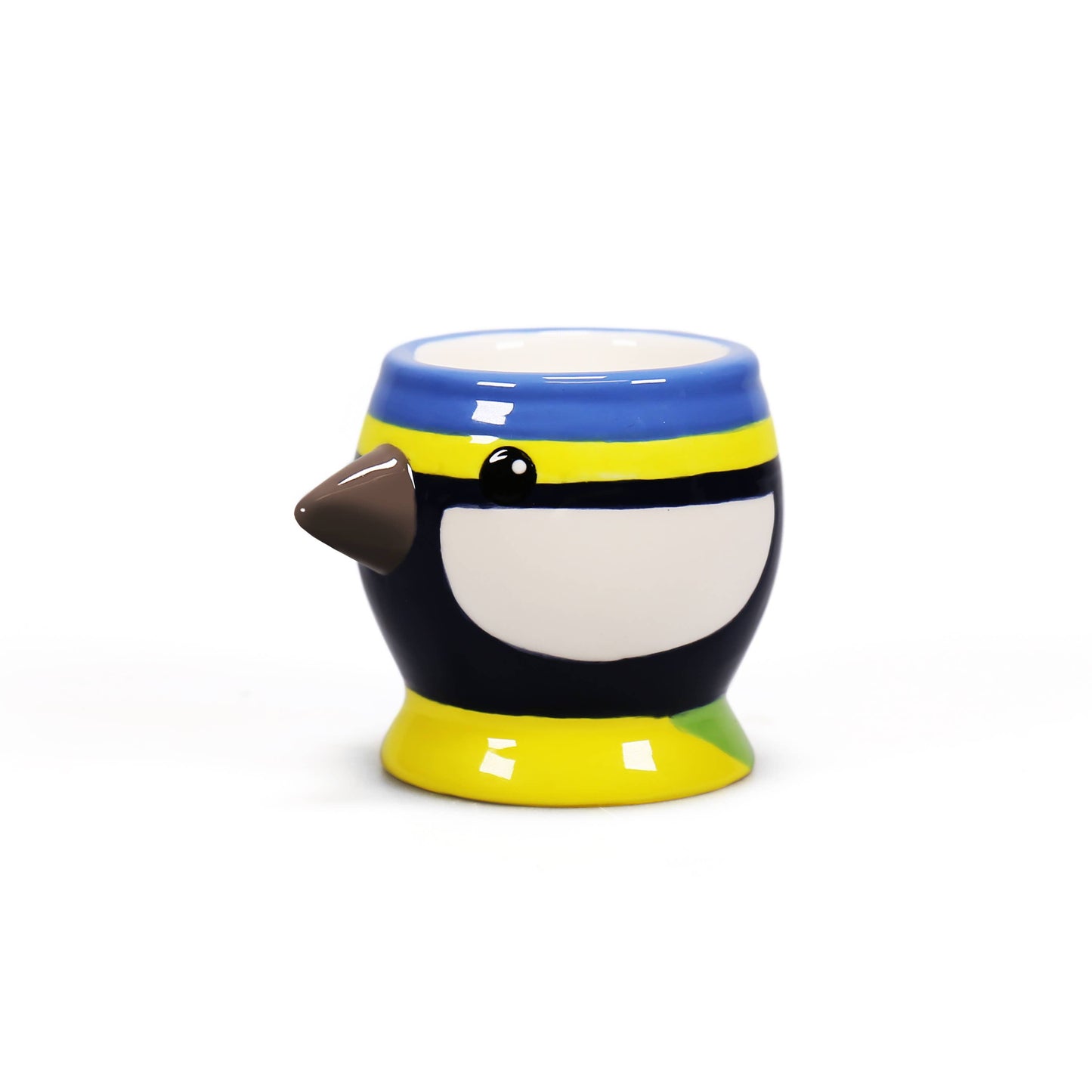 Ceramic Shaped Egg Cup Blue Tit Bird
