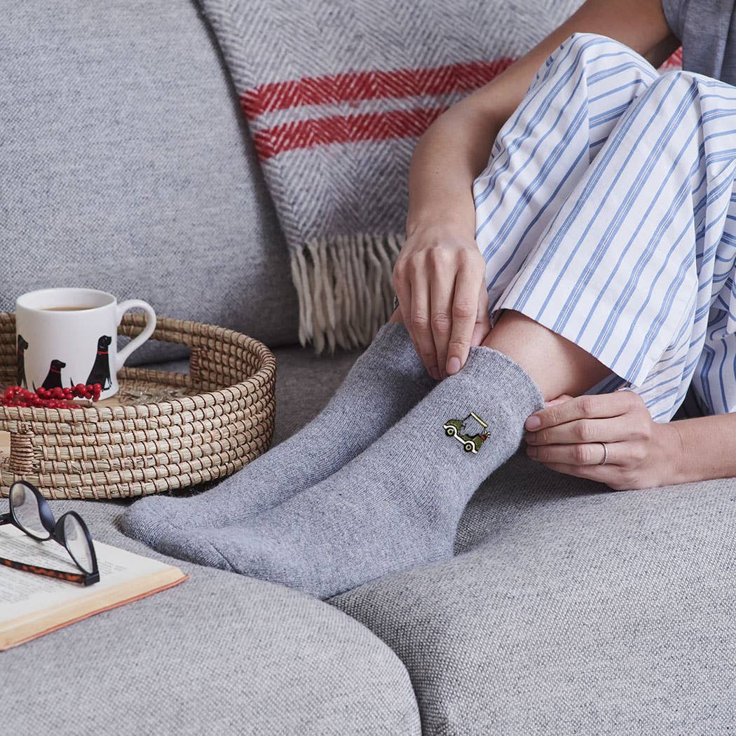 Golf Buggy Sports Lover Wool Socks
