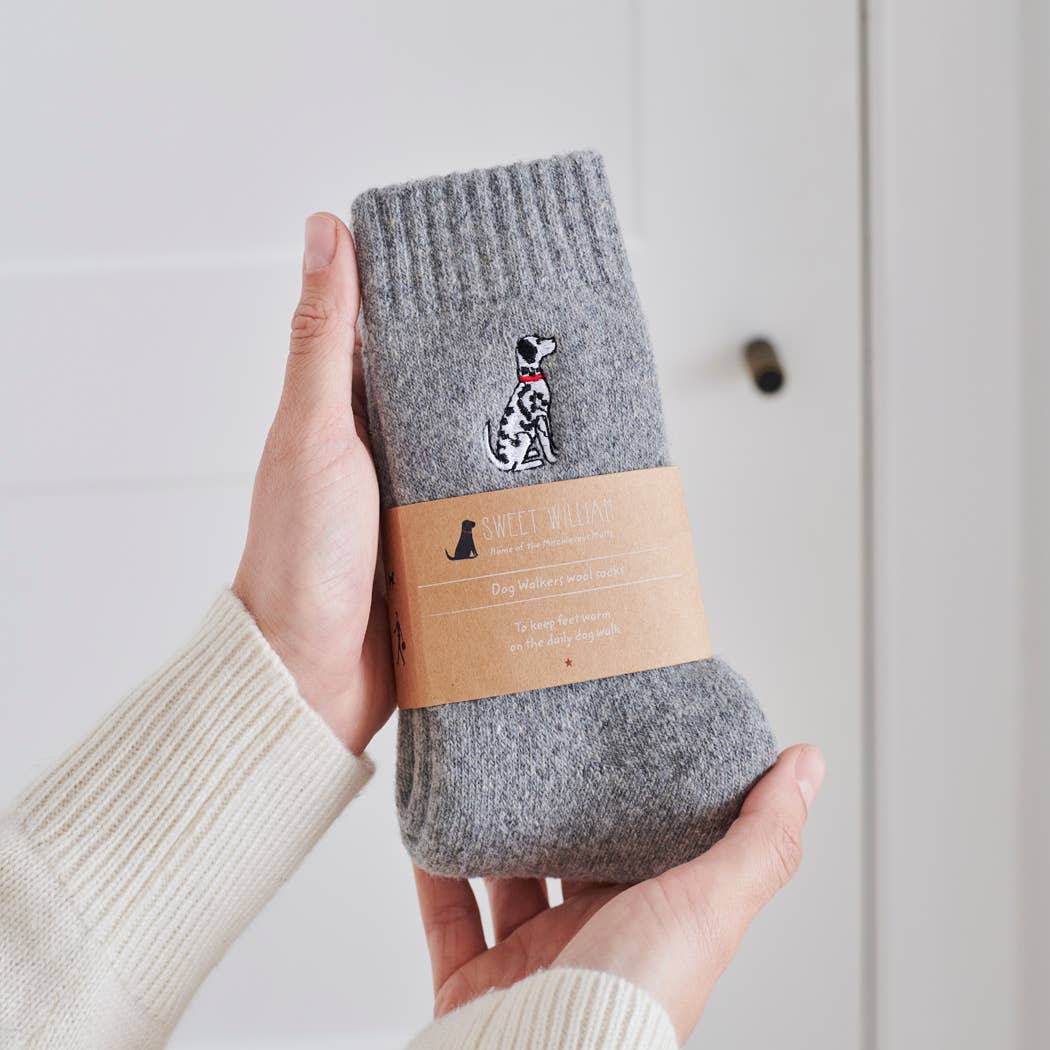 Dog Walking Socks - Dalmatian
