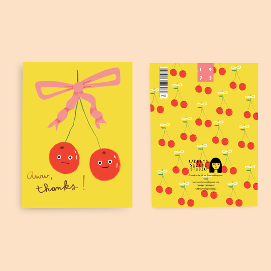 SWEET CHERRIES - Thank You Card