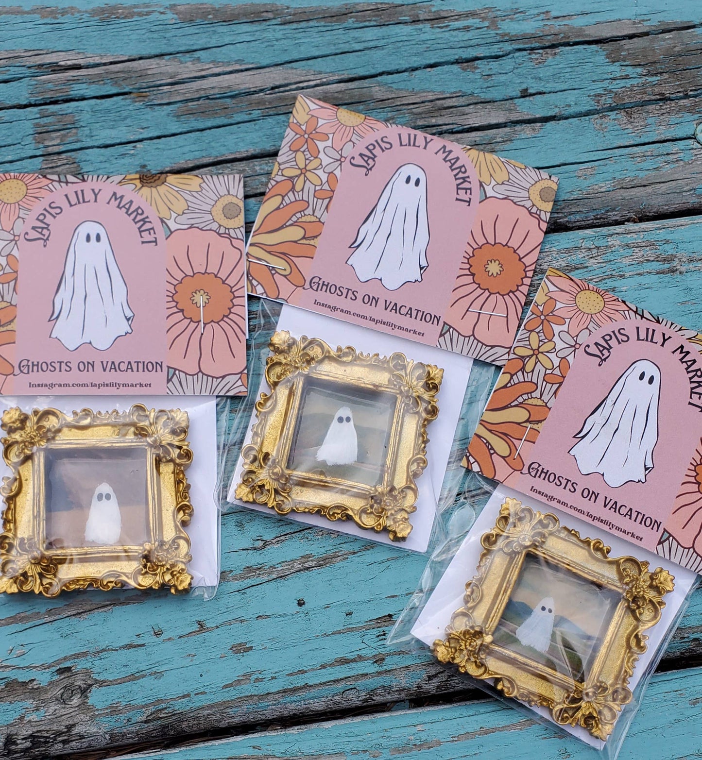 Ghosts on Vacation mini art