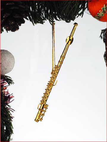 Silver / Gold Flute Ornament