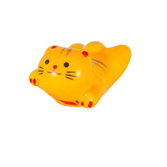 Cat Chopsticks Rest 2"L Yellow