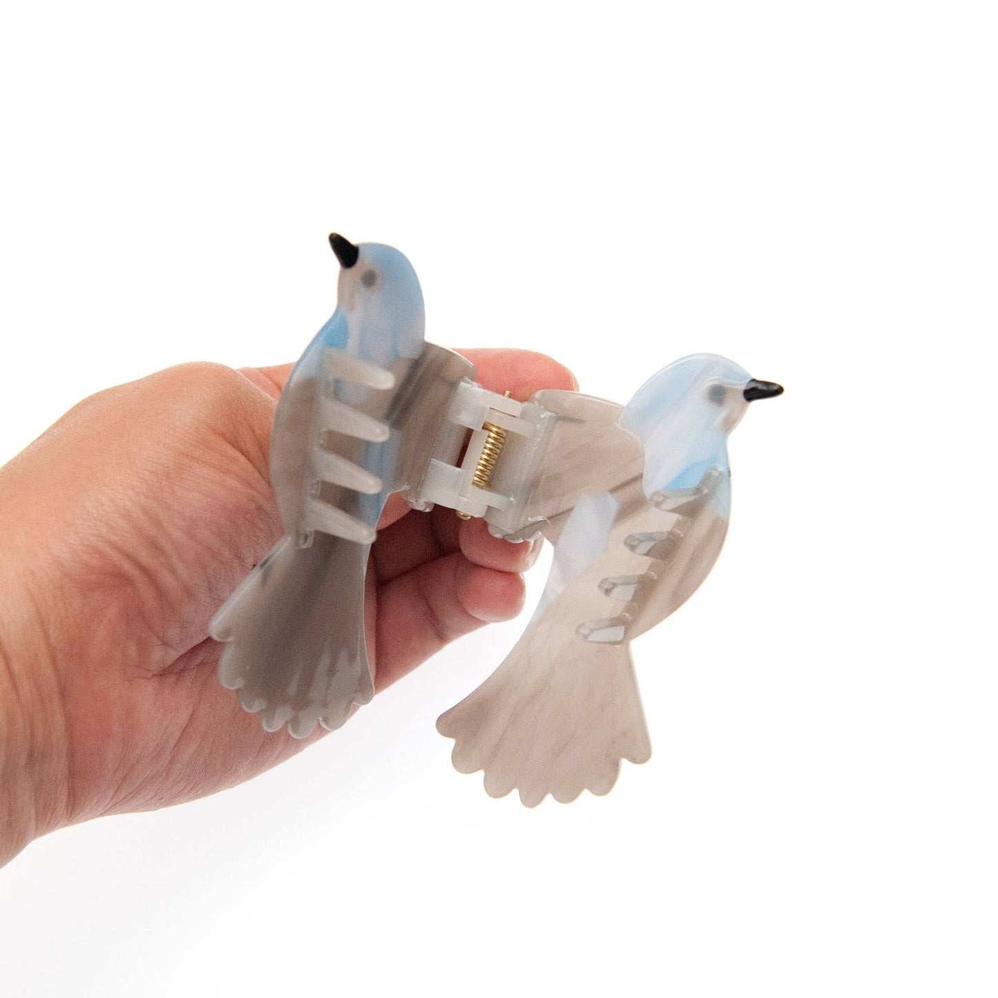 Blue Bird Hair Claw Clip