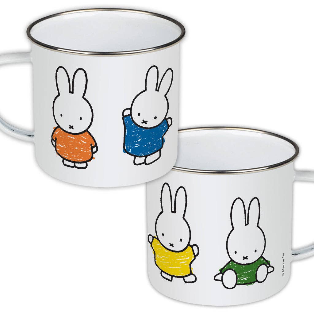 Miffy Coloured Dresses Enamel Mug