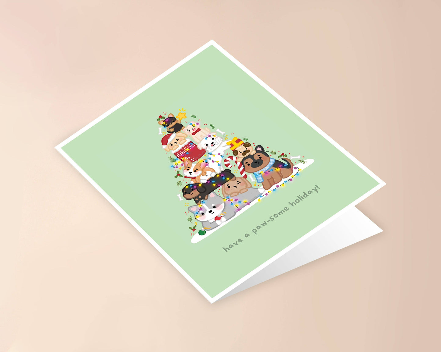 Have a Paw-some Holiday Christmas Card