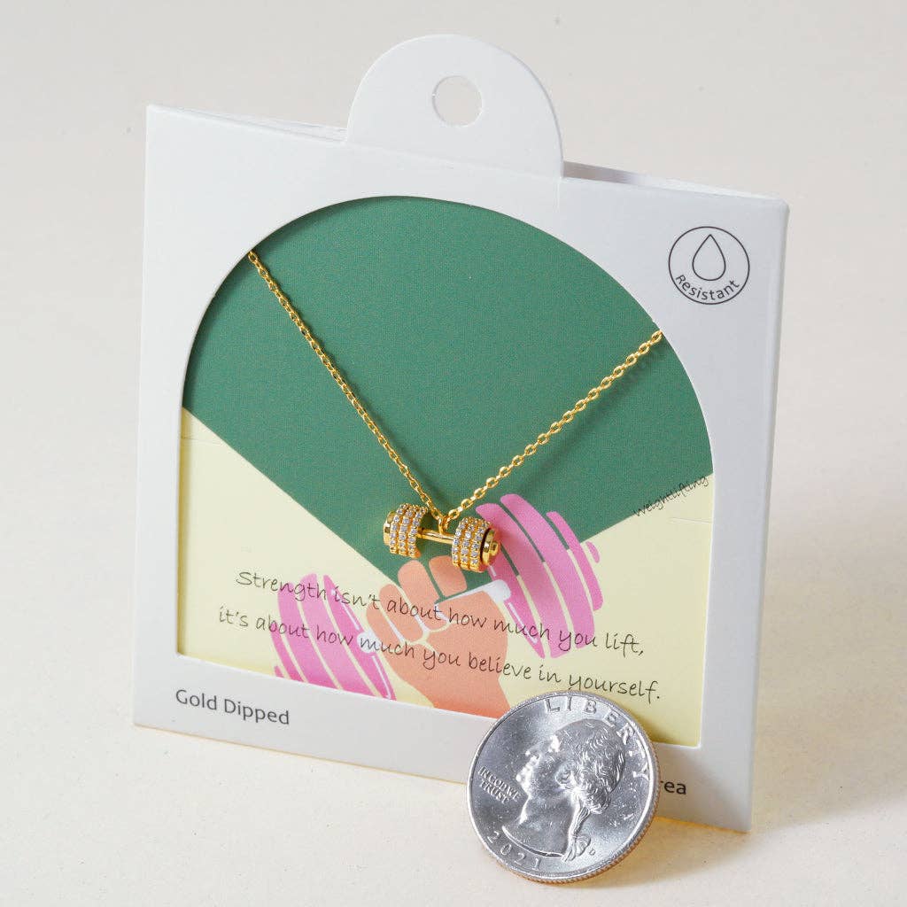 Power Dumbell, necklace