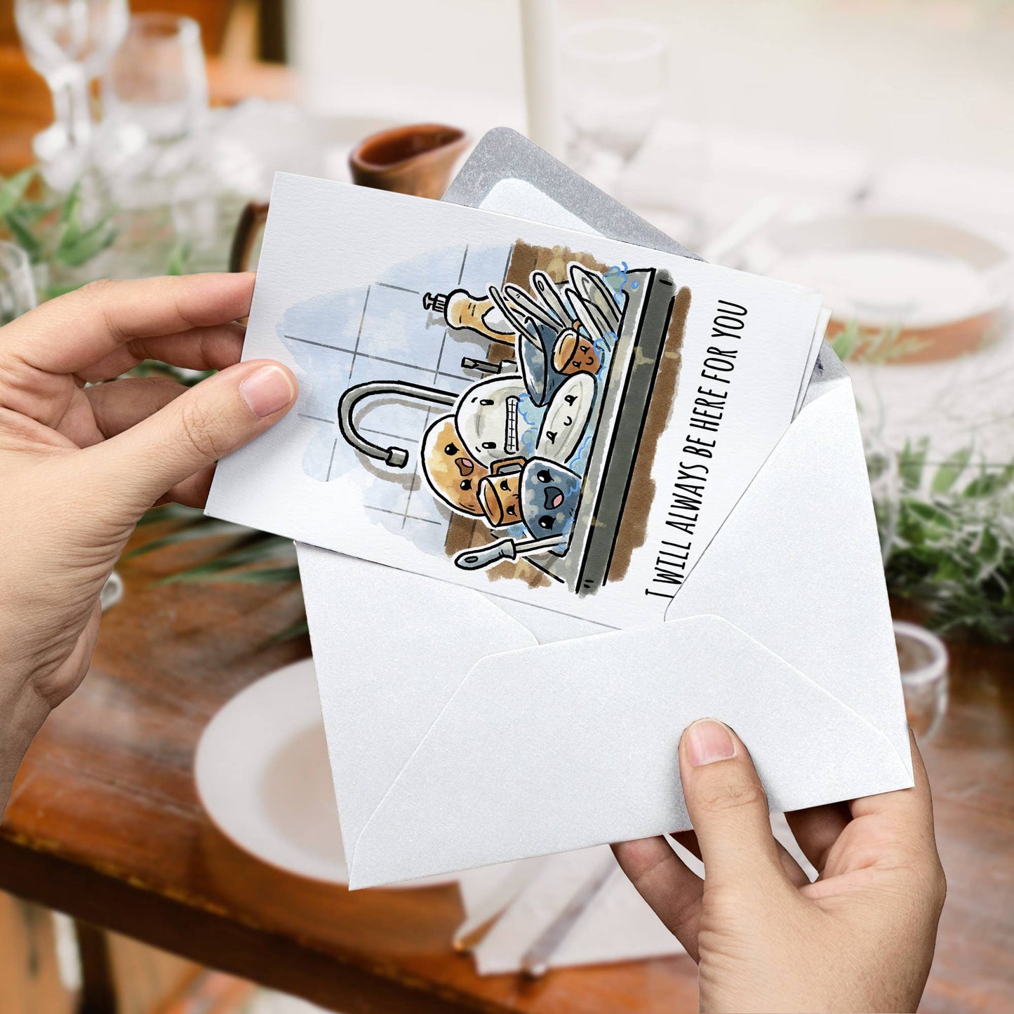 "Always Here" - Funny Grief, Condolence, Sympathy Card
