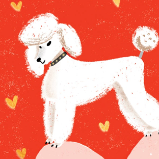 PUPPY LOVE - Valentine's Notecard