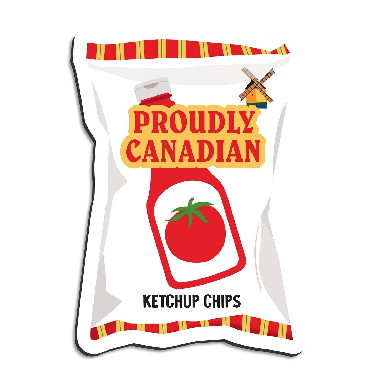 Ketchup chips magnet