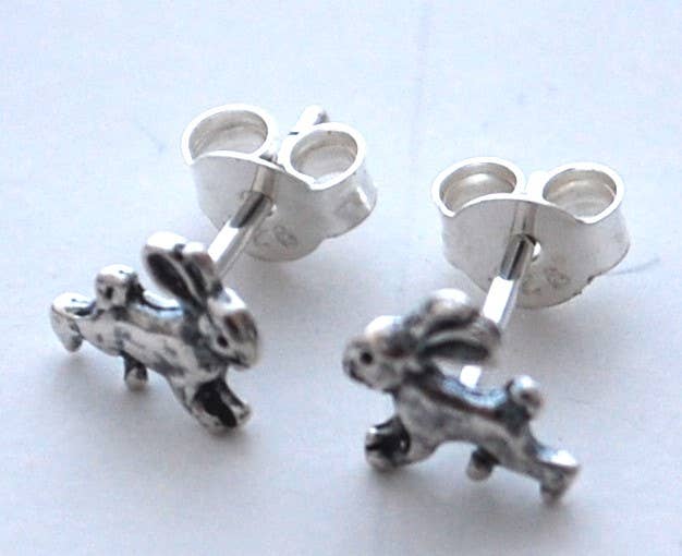 Rabbit Earrings - sterling silver Natural History