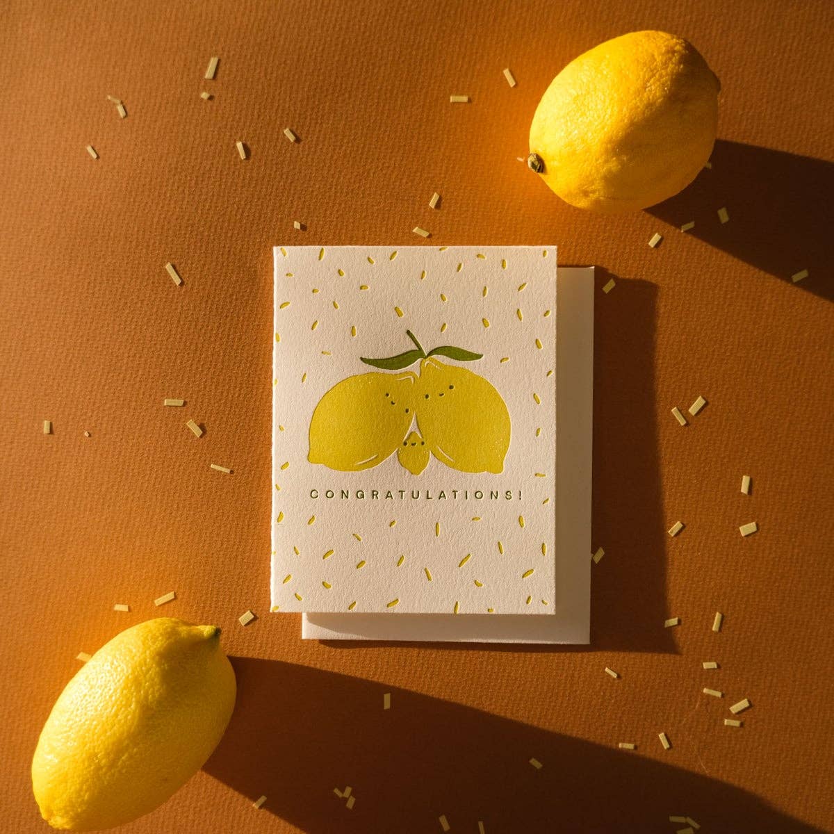 Congrats Lemons | Family Baby | Letterpress Card