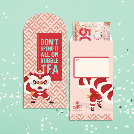 Don't spend it all on bubble tea red pockets