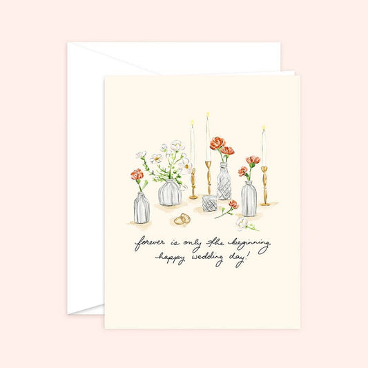 Forever is Only the Beginning Wedding card