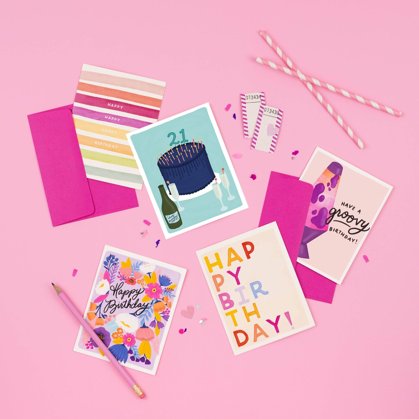 21 Cake | 21st Birthday Card | Cheers to 21st Birthday Card