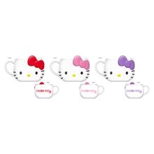 Load image into Gallery viewer, Hello Kitty Faces 3pc Sculpted Ceramic Mini Mug Set
