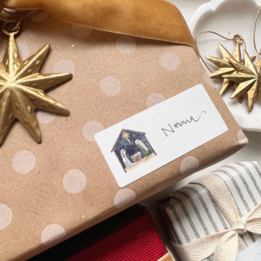Christmas gift tag sticker sheets