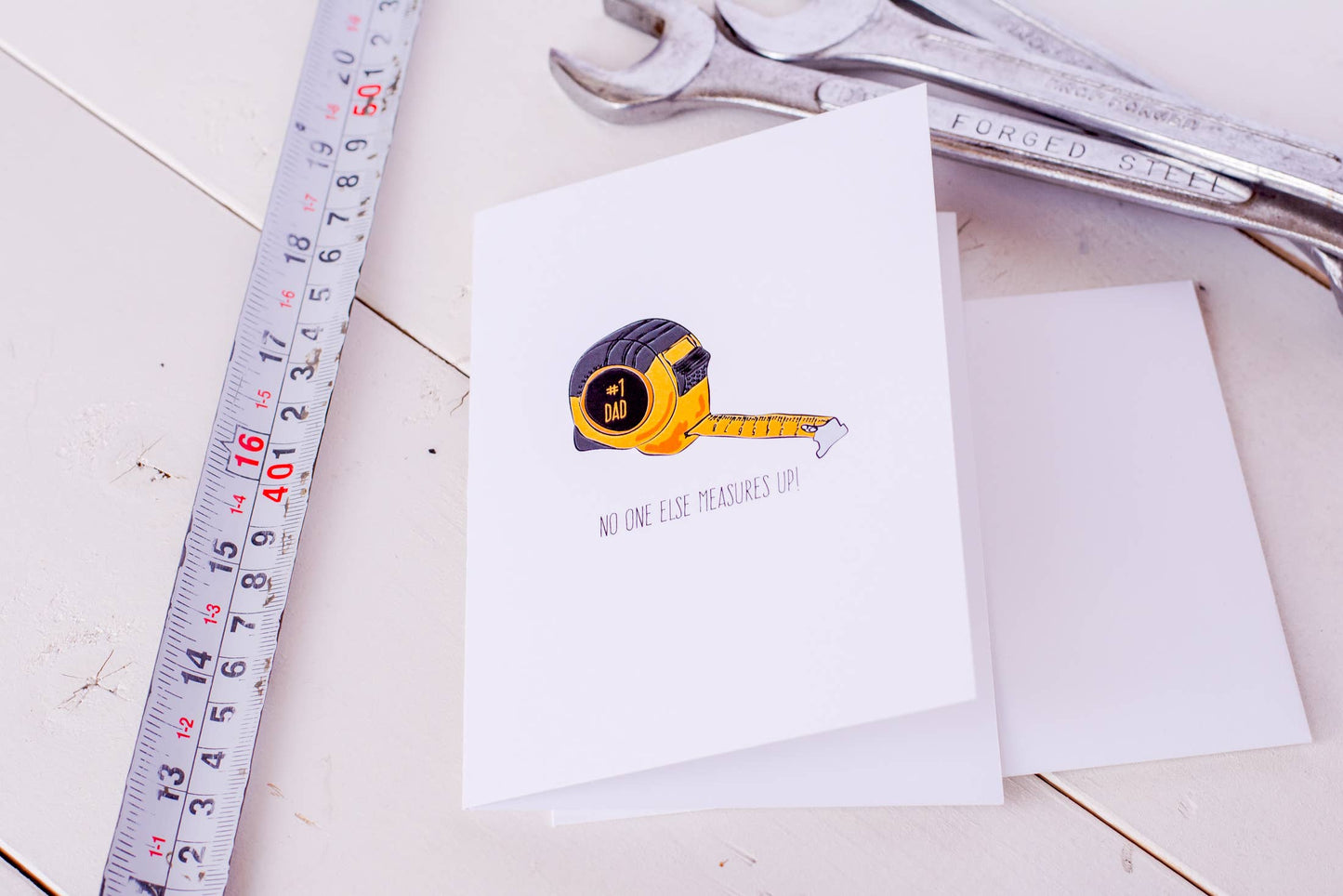 Dad No One Else Measures Up - Greeting Card