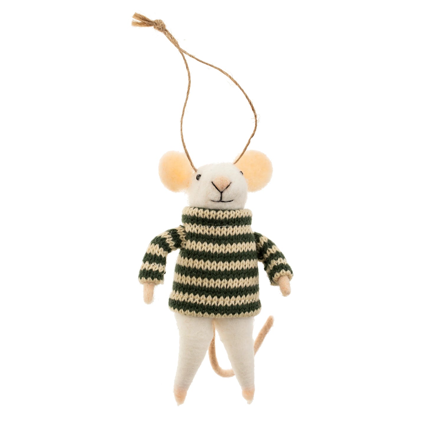 Felt Mouse Ornament: Beckett Mouse Holiday Ornament