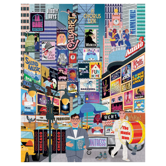 50 MUST-SEE MUSICALS BUCKET LIST 1000 PIECE JIGSAW PUZZLE
