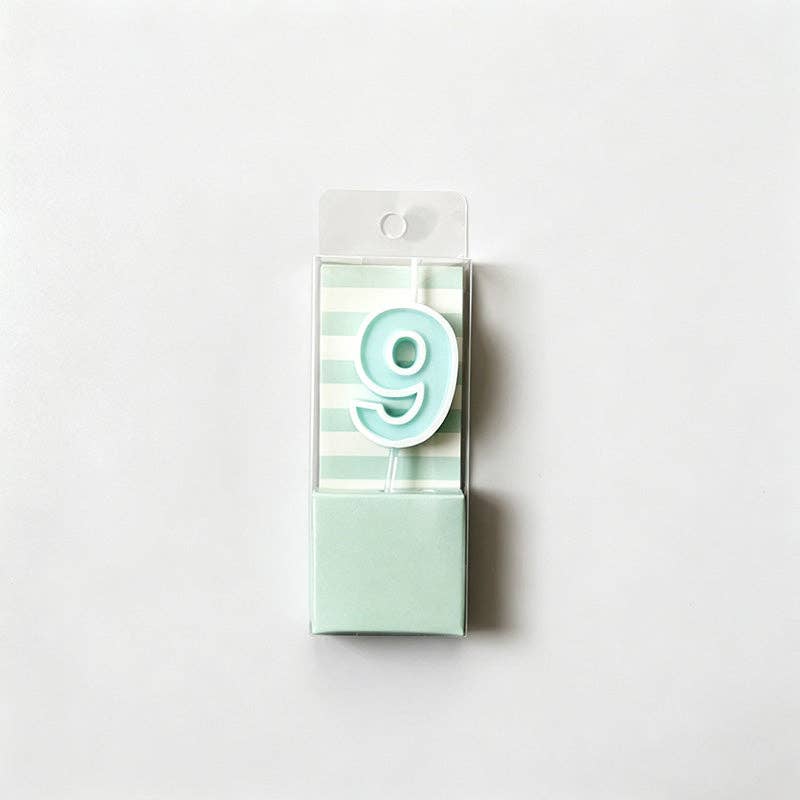 Digits 0-9 Pastel Number Birthday Candles