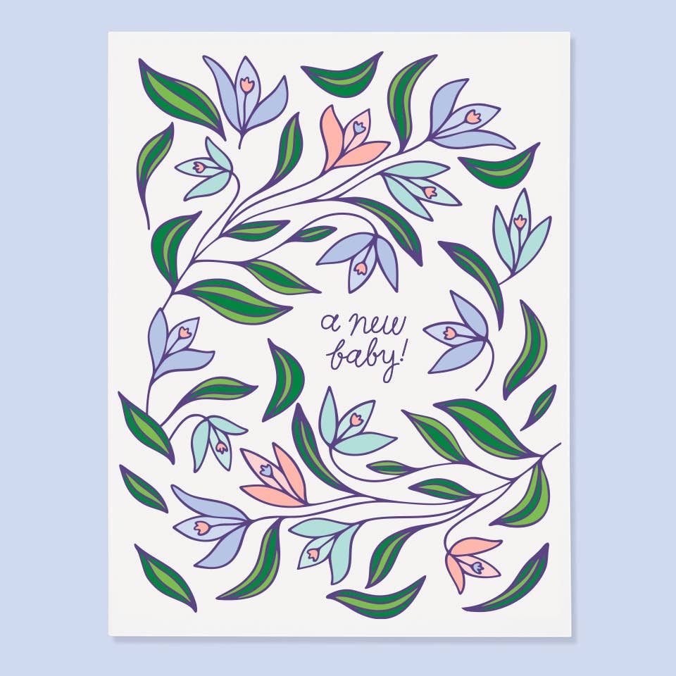 Snowdrops New Baby Card