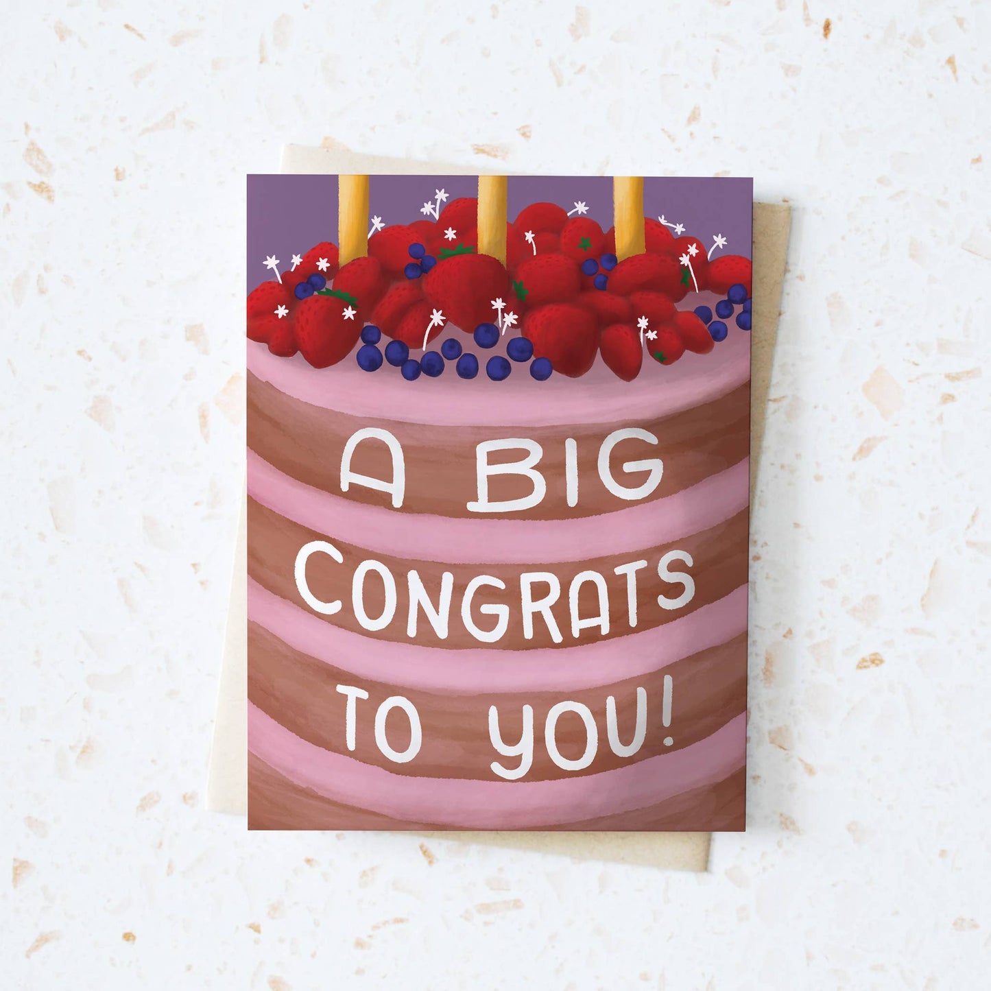 A Big Congrats to You Cake Greeting Card
