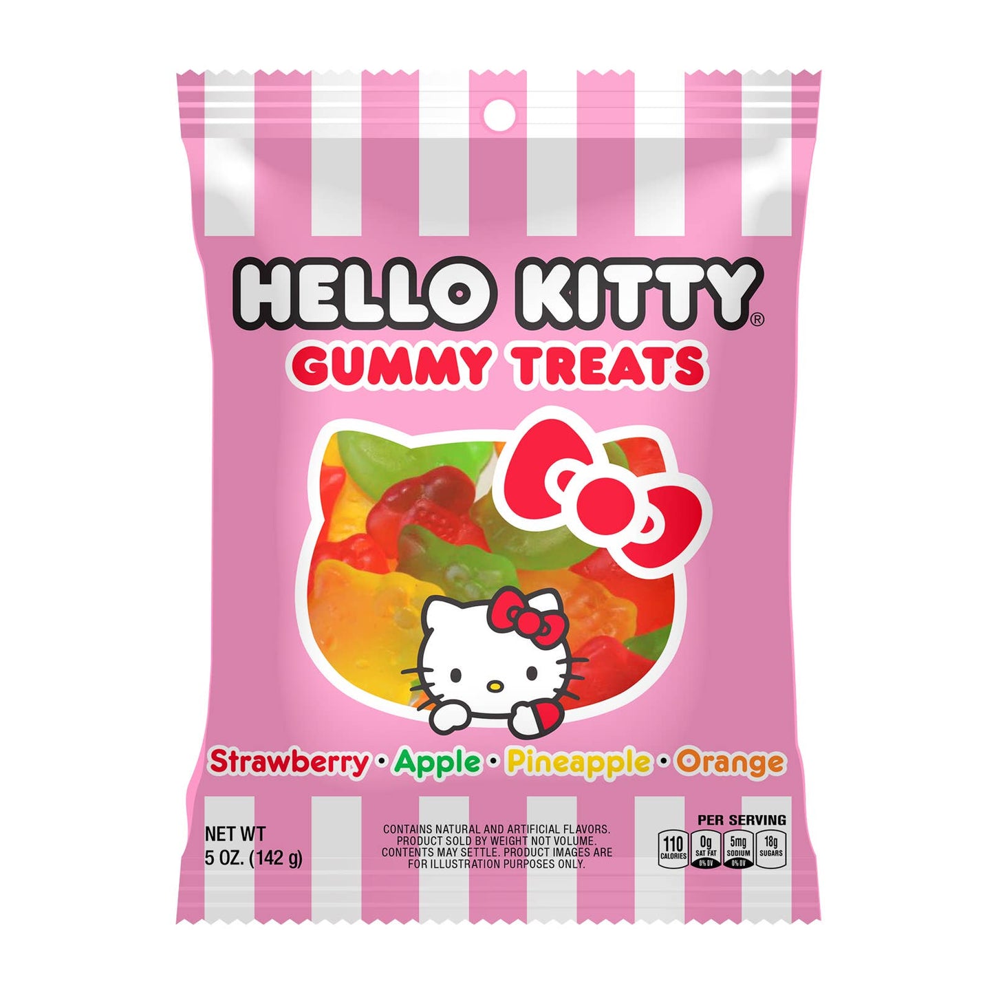 Hello Kitty Fruit Gummy Treats, 5oz