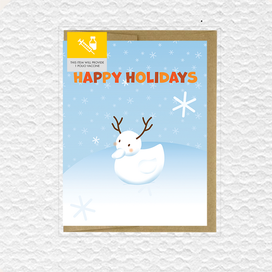 Happy Holidays Duck Christmas Card