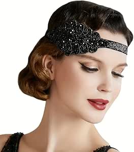 20's headpiece black