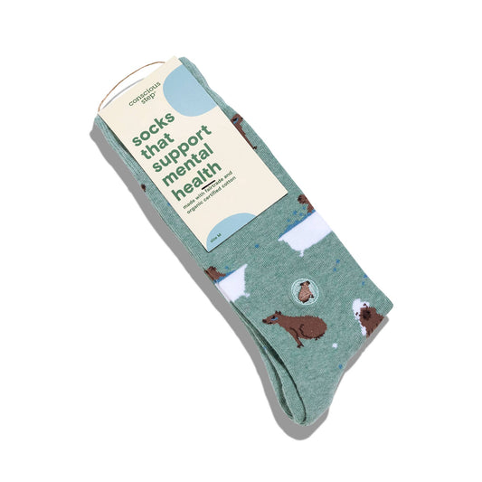 Socks that Support Mental Health | Green Capybaras