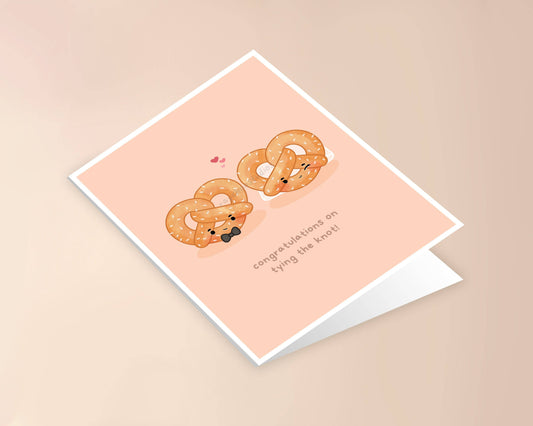 Congratulations on Tying the Knot Wedding Card