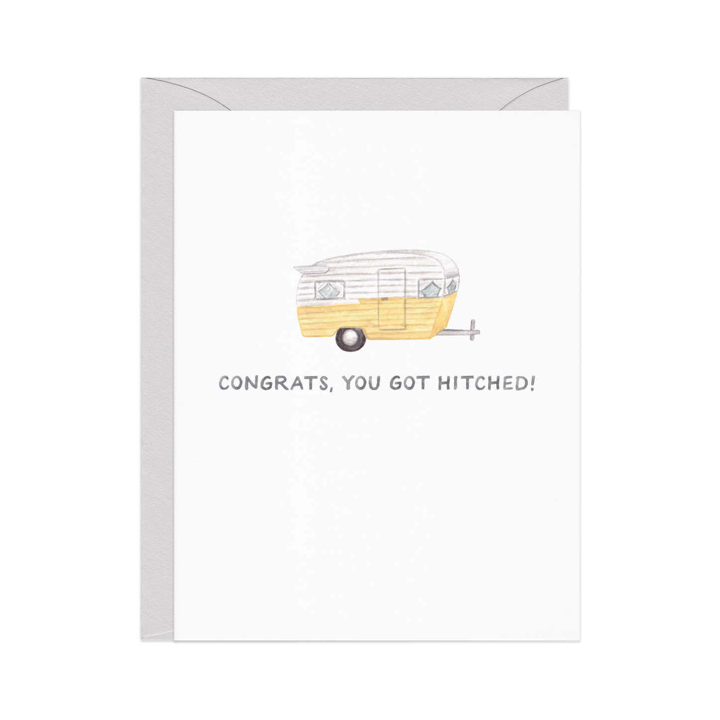 Getting Hitched - Punny Wedding Card