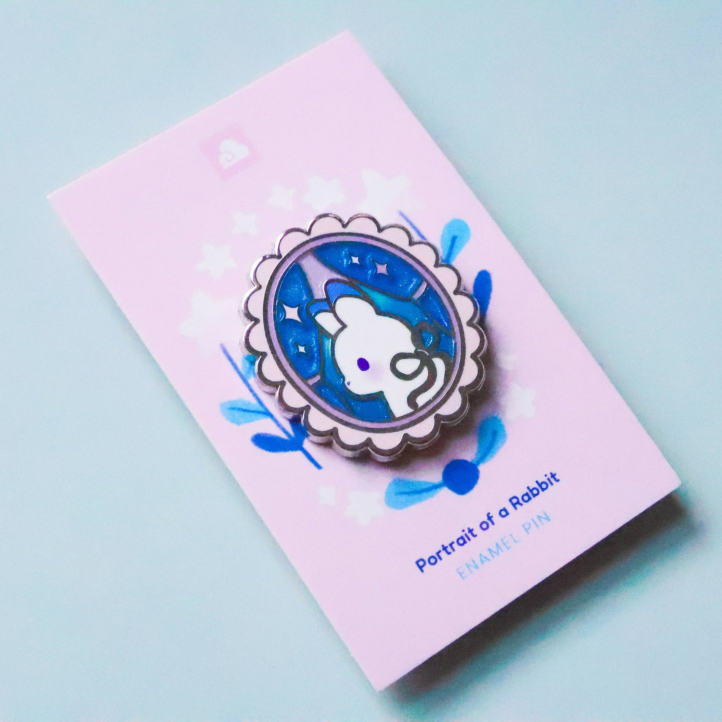 Enamel Pin - Portrait of a Rabbit