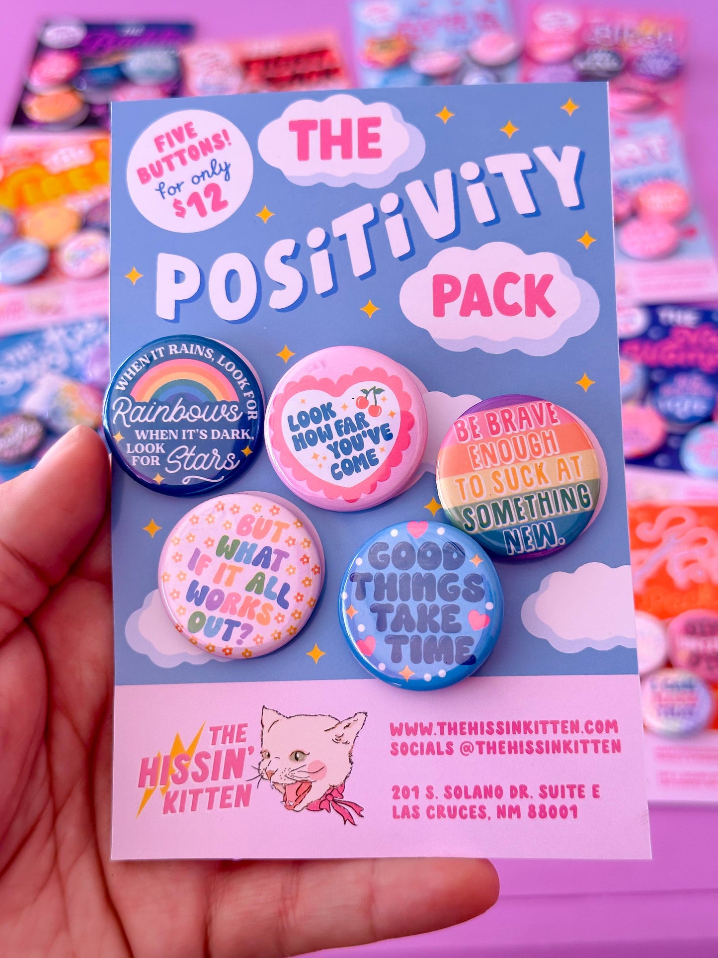 The Positivity Pack (Buttons or Magnets!)