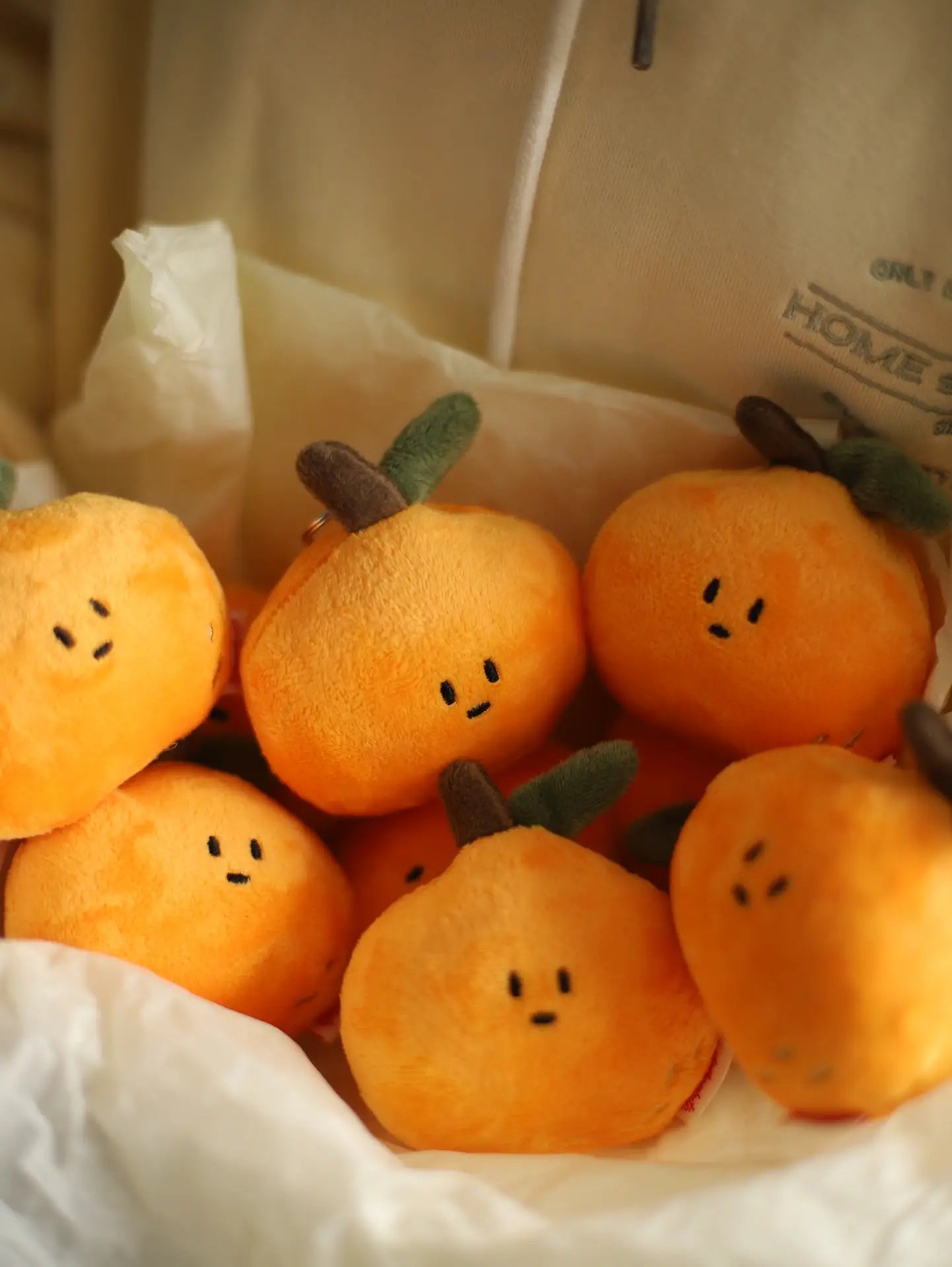 Daily White | Orange Bag Charm