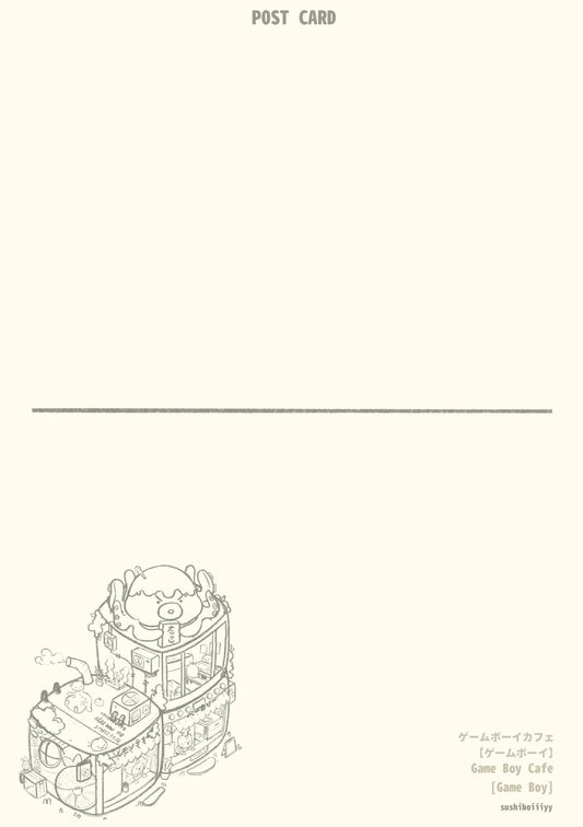 Gameboy Cafe Postcard