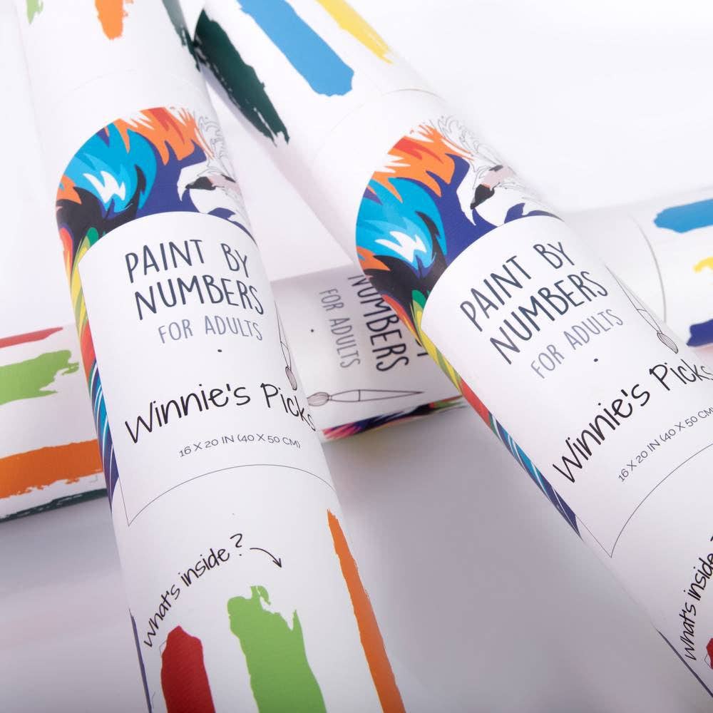 Wine and Lavender - DIY Paint by numbers kit